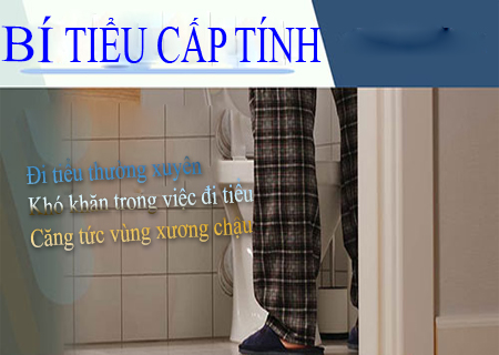 Bí tiểu cấp tính có các triệu chứng cụ thể 