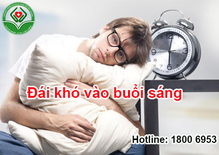 Đái khó vào buổi sáng là bệnh gì